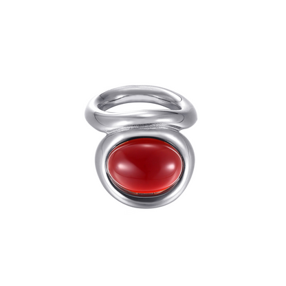 STATEMENT COCKTAIL RING RED | YÜZÜK