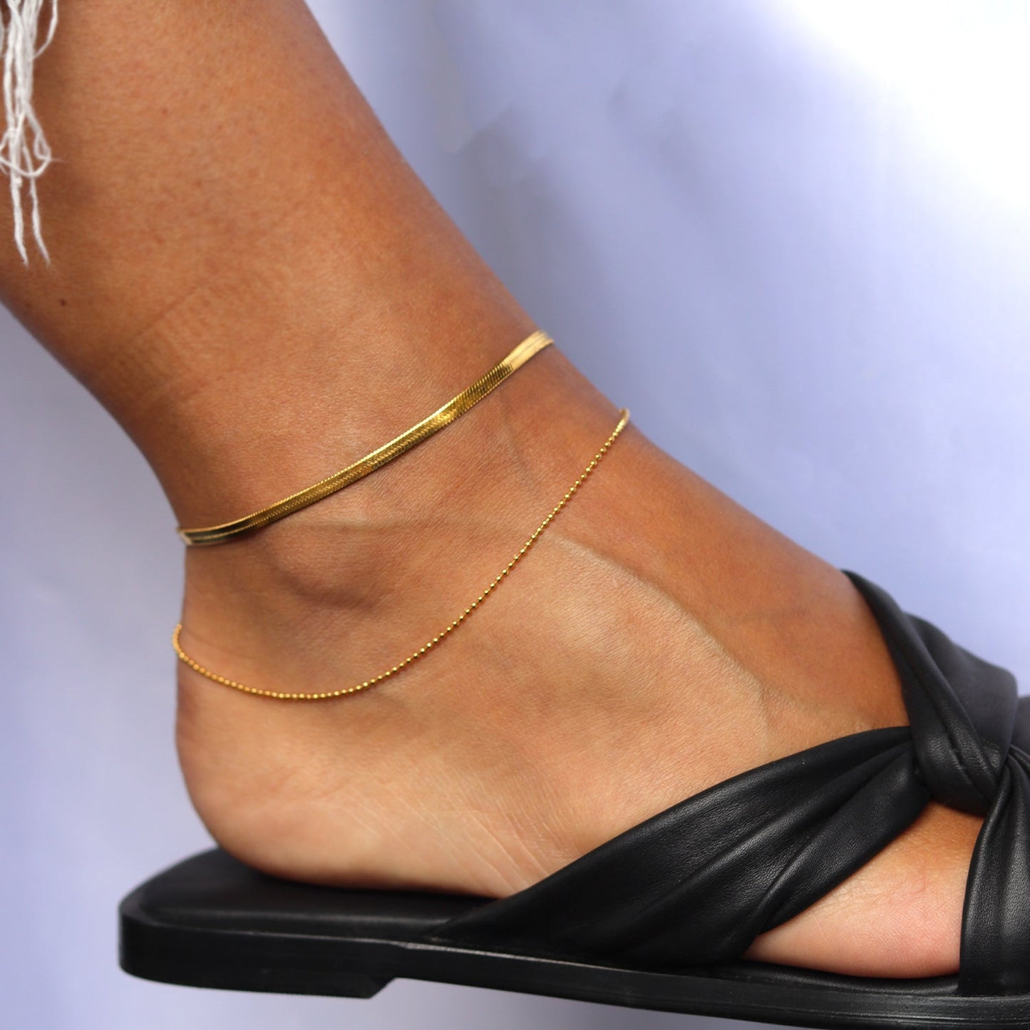 FLAT CHAIN ANKLET  | AYAK BİLEKLİĞİ