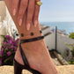 FLOURISH BLACK  ANKLET  | AYAK BİLEKLİĞİ