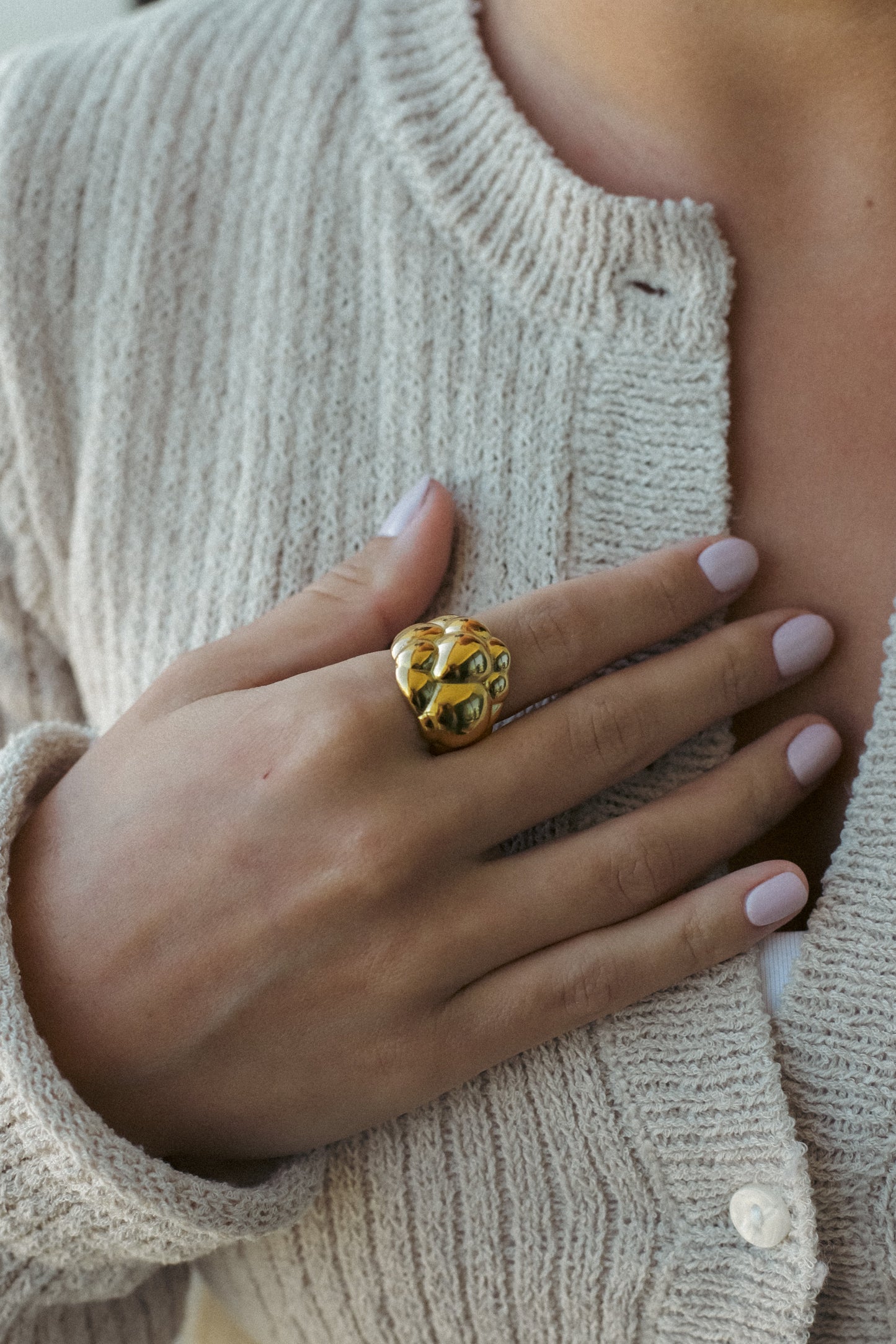 BUBBLE DOME RING LARGE | YÜZÜK