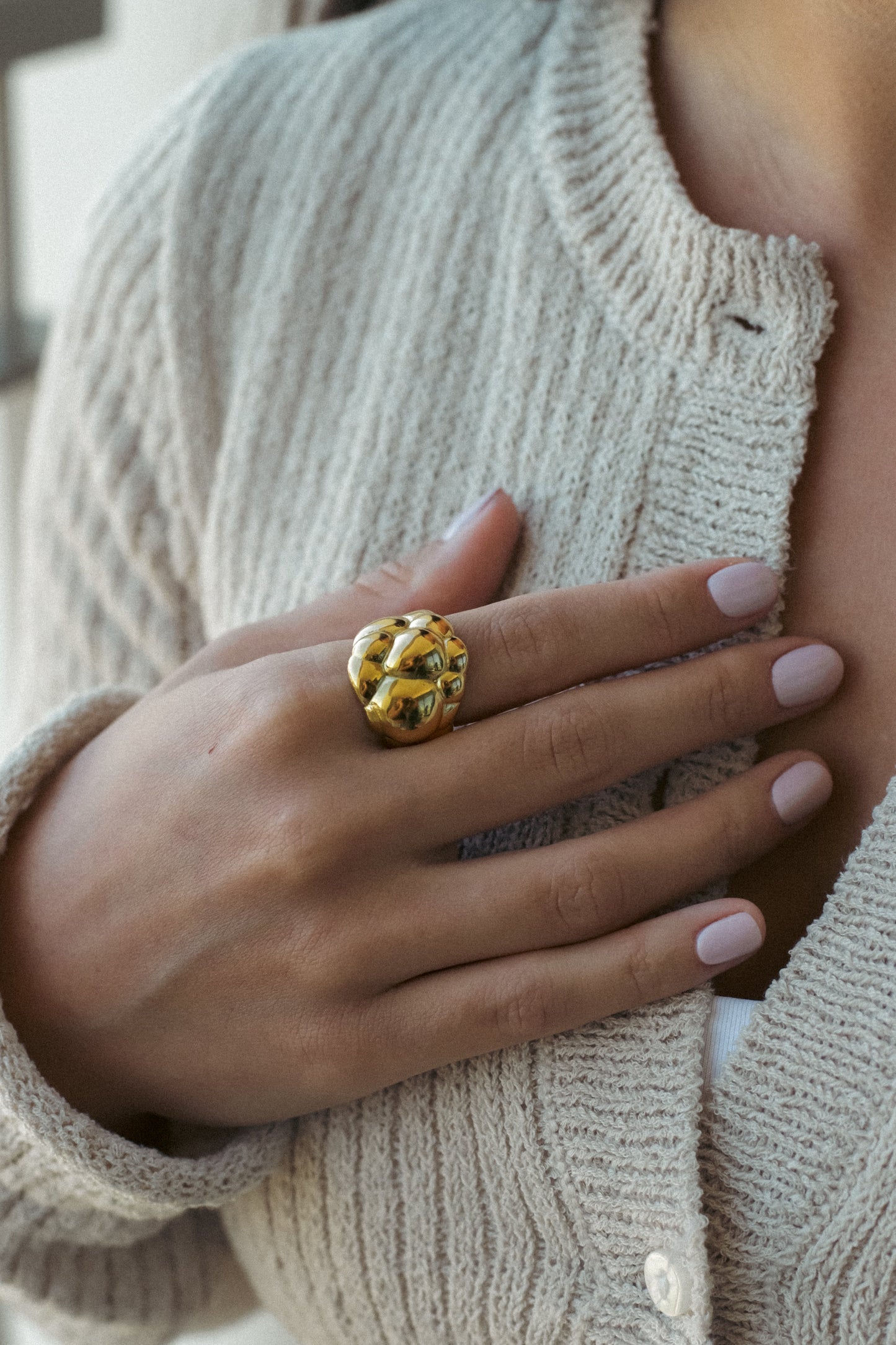 BUBBLE DOME RING LARGE | YÜZÜK