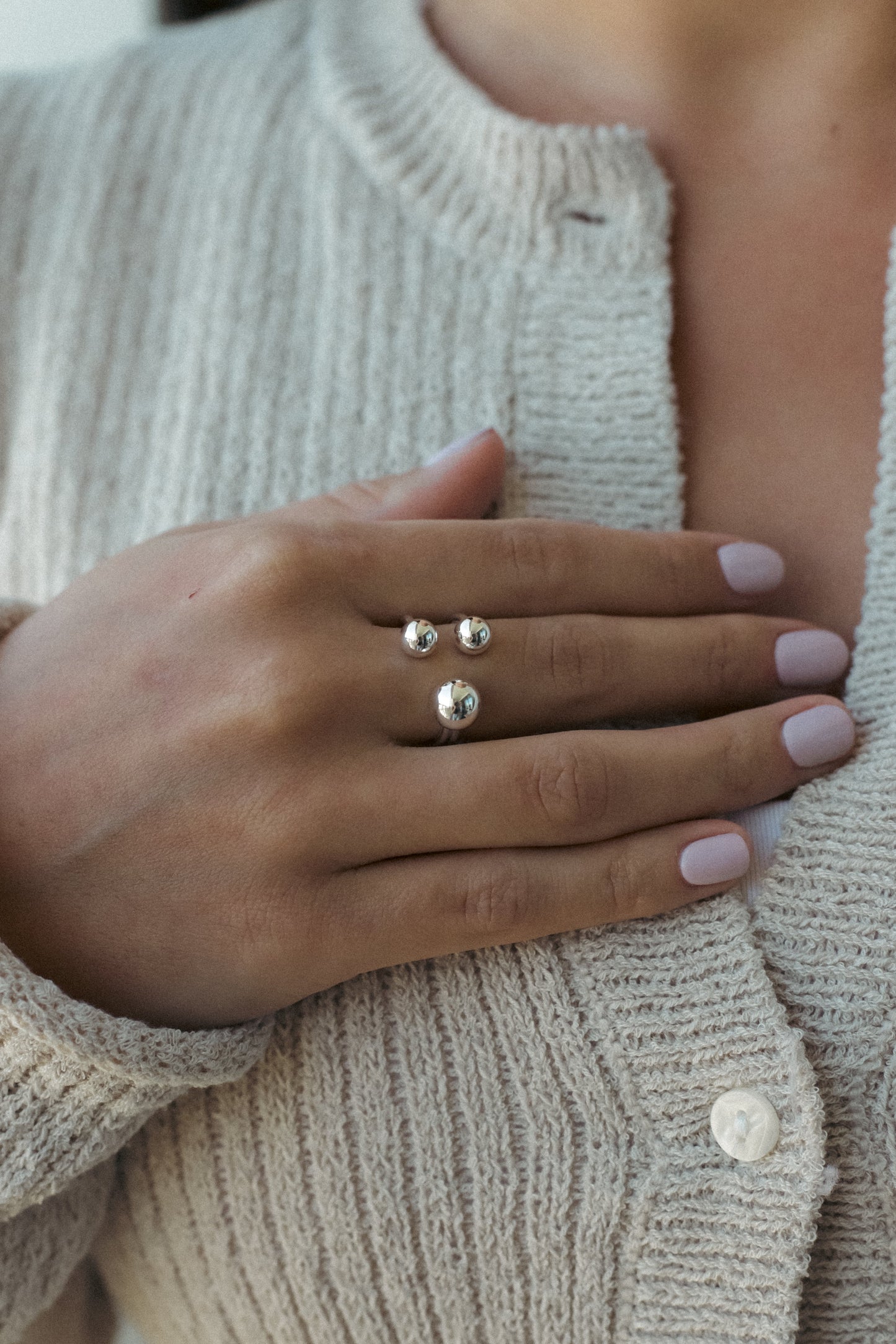 TRIPLE GLOBE RING | YÜZÜK