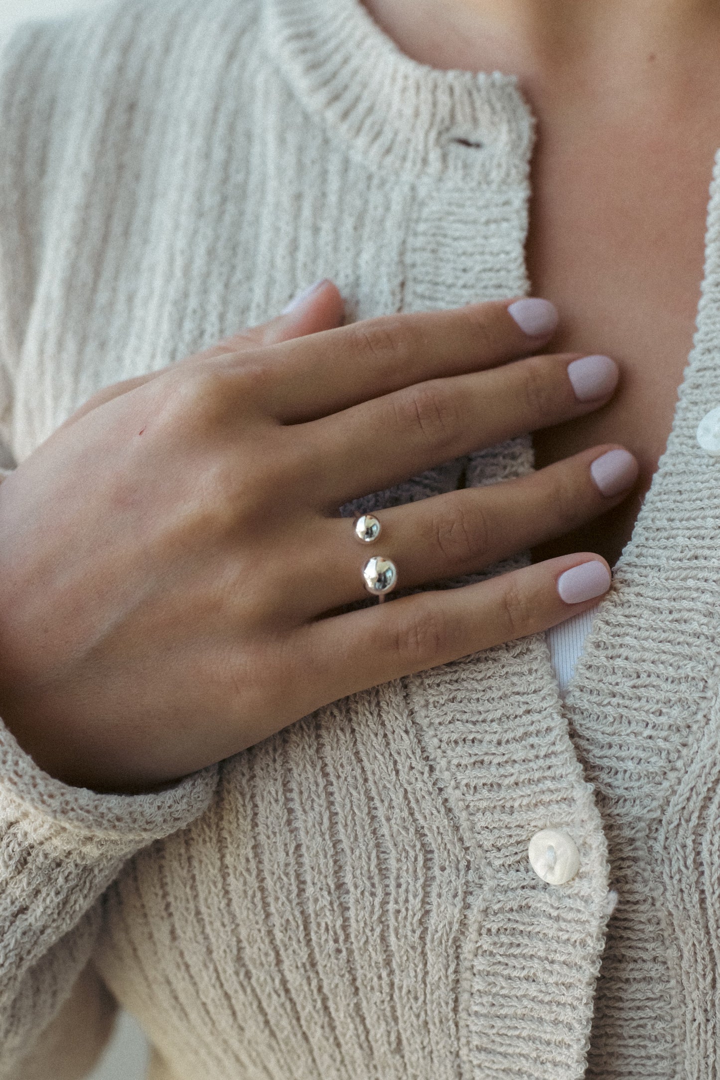 DOUBLE GLOBE RING | YÜZÜK