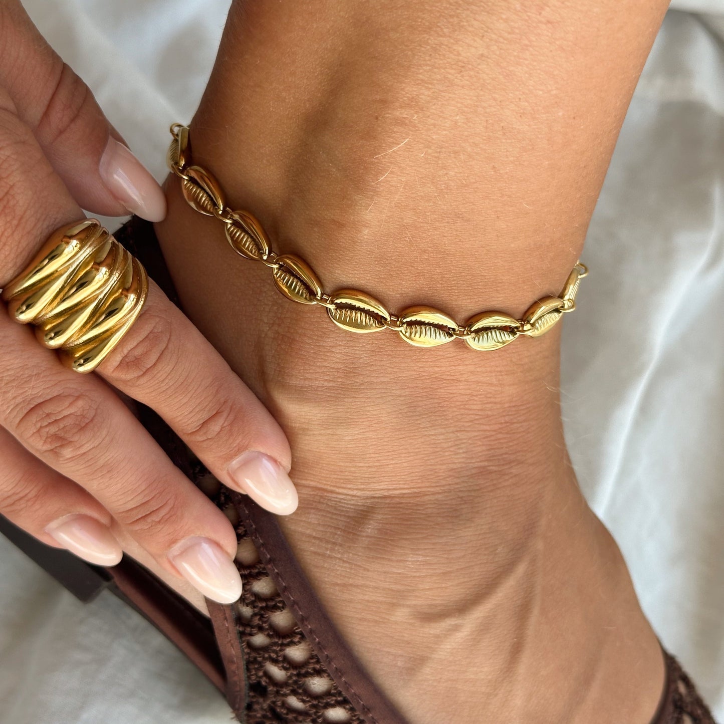 SHELL LINK anklet | AYAK BİLEKLİĞİ